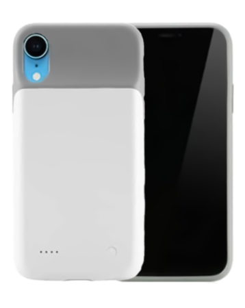 iPhone XR Slim Protective Battery Case (4000 mAh) (GRAY) (Only Ground Shipping)