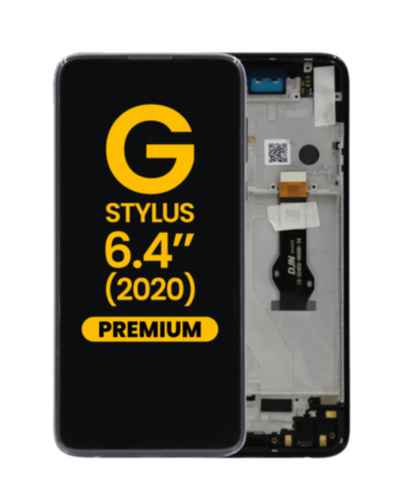 LCD Assembly with Frame for Motorola Moto G Stylus (XT2043) (BLACK) (Premium)