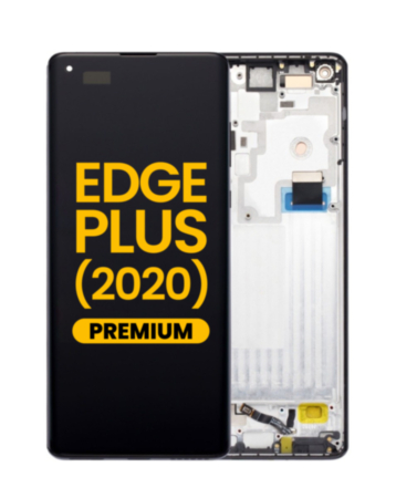 LCD Assembly with Frame for Motorola Moto Edge Plus (XT2061-3) (BLACK) (Premium)