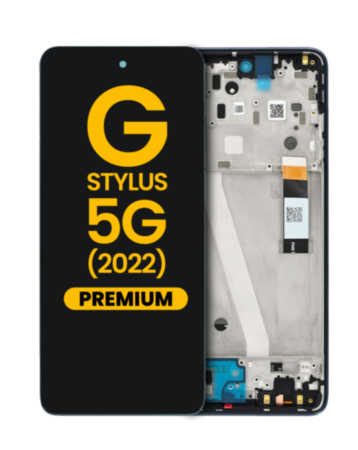 LCD Assembly with Frame for Motorola Moto G Stylus 5G 2022 (XT2215-4 / 2022) (STEEL BLUE) (Premium)