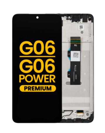 LCD Assembly with Frame for Motorola Moto G06 (XT2535-1 /2025) / G06 Power (XT2535-10 /2025) (Premium)