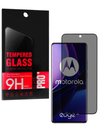 Privacy Tempered Glass for Motorola Edge 40 (XT2303-3 / 2023) / Edge 2023 (XT2305) / Edge 40 Neo (XT2307-1 / 2023) / Edge 2024 (XT2405) (Case Friendly / Anti-Spy / 1 Piece)