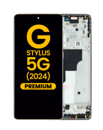 OLED Assembly with Frame for Motorola Moto G Stylus 5G (XT2419 / 2024) (CARAMEL LATTE) (Premium)