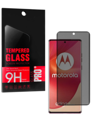 Privacy Tempered Glass for Motorola Edge 50 Fusion 5G (XT2429 / 2024) / G85 (XT2427-3 / 2024) (Case Friendly / Anti-Spy / 1 Piece)