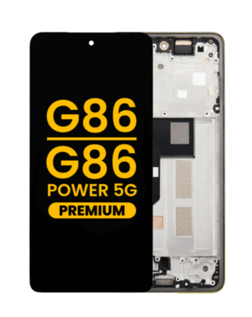 OLED Assembly with Frame for Motorola Moto G86 / G86 Power 5G (XT2527 / 2025) (Spellbound) (Premium)