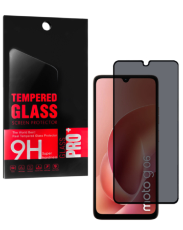Privacy Tempered Glass for Motorola Moto G06 (XT2535-1 /2025) / G06 Power (XT2535-10 /2025) (2.5D / 1 Piece)