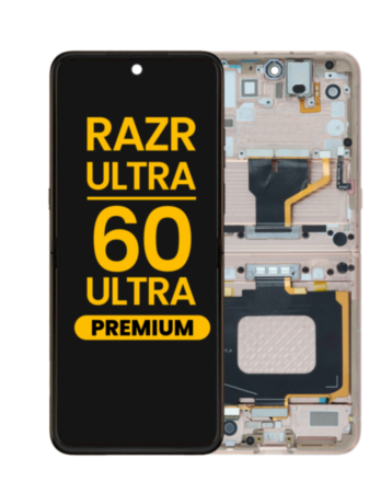 Main OLED Assembly with Frame for Motorola Razr Ultra / Razr 60 Ultra (XT2551 / 2025) (MOUNTAIN TRAIL) (Premium)