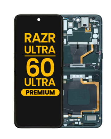 Main OLED Assembly with Frame for Motorola Razr Ultra / Razr 60 Ultra (XT2551 / 2025) (SCARAB) (Premium)