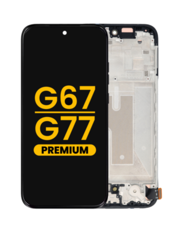 OLED Assembly with Frame for Moto G67 (XT2621-2 / 2026) / G77 (XT2621-4 / 2026) (Premium)