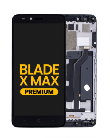 LCD Assembly with Frame for ZTE Blade X Max (Z983) (BLACK) (Premium)