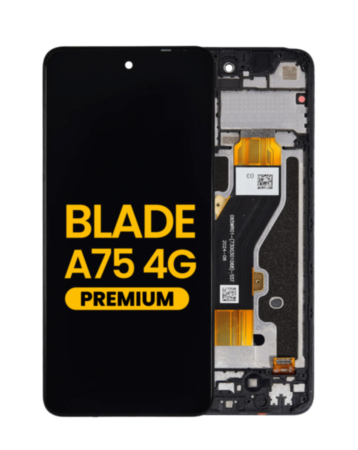 LCD Assembly with Frame for ZTE Blade A75 4G (Z2359) (Black) (Premium)