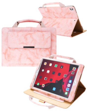Smart Work Bag Style Case - MARBLE BLACK for iPad Mini 1 / 2 / 3 / 4 / 5 (Only Ground Shipping)