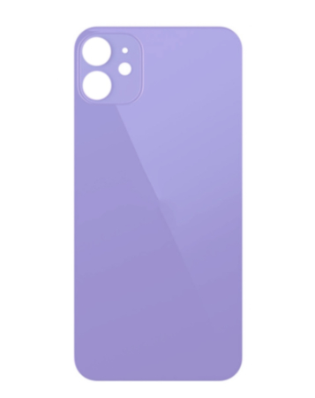 Back Glass with Bigger Camera Hole for iPhone 12 (NO LOGO) (PURPLE)