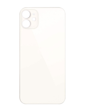 Back Glass with Bigger Camera Hole for iPhone 12 (NO LOGO) (WHITE)