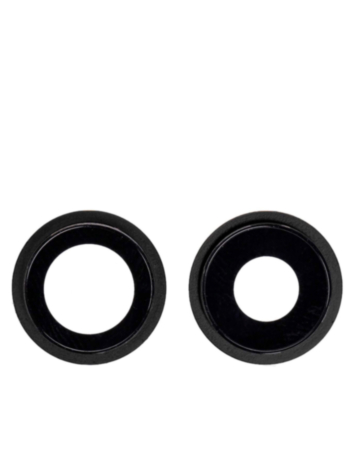 Back Camera Lens with Bracket for iPhone 12 / 12 Mini (BLACK) (2 Piece Set) (Premium)