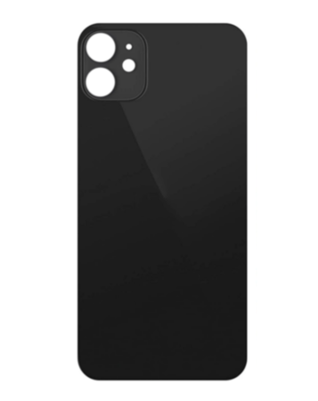 Back Glass with Bigger Camera Hole for iPhone 12 Mini (NO LOGO) (BLACK)