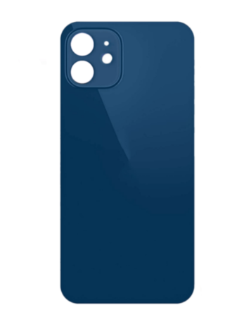 Back Glass with Bigger Camera Hole for iPhone 12 Mini (NO LOGO) (BLUE)
