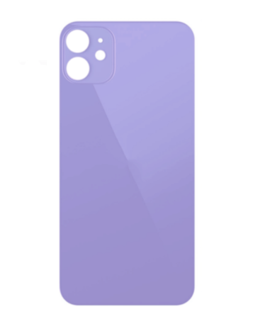 Order the Back Glass with Bigger Camera Hole No Logo Purple for iPhone 12 Mini.
