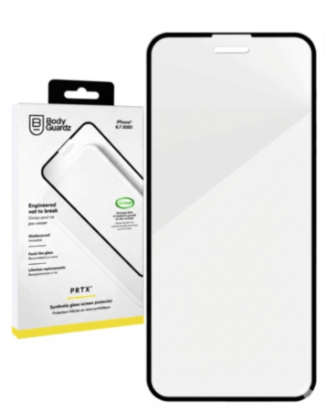 BodyGuardz Synthetic Tempered Glass for iPhone 12 Pro Max (BLACK) (PRTX) (50 Pcs)