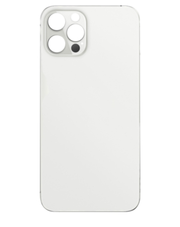 Back Glass with Bigger Camera Hole for iPhone 12 Pro Max (NO LOGO) (SILVER)