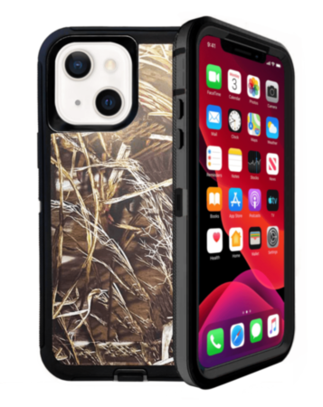 Heavy Duty Case for iPhone 13 Mini (CAMO BLACK) (Only Ground Shipping)