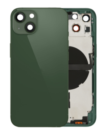 Back Housing Frame with Small Components Pre-Installed for iPhone 13 (NO LOGO) (International) (GREEN)