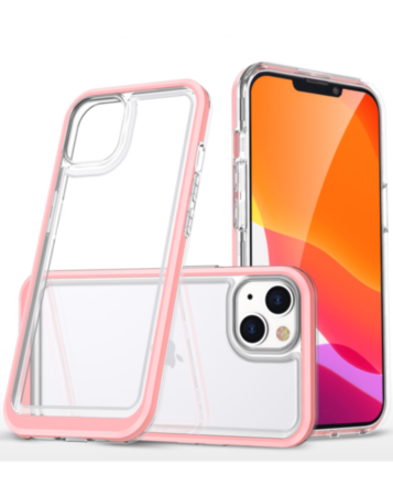 Dual Layers Double Injection Case - PINK for iPhone 13 Pro Max (Only Ground Shipping)