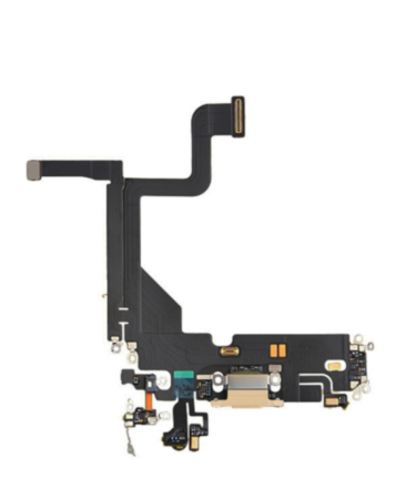 iPhone 13 Pro Charging Port Flex Cable (GOLD) (OEM PULL)