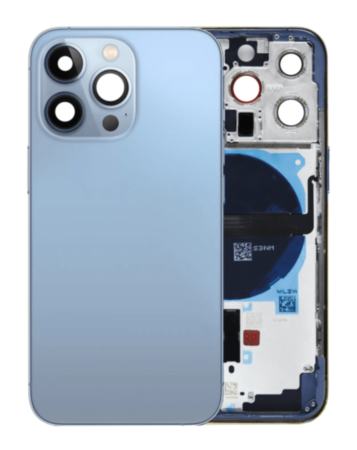 Back Housing Frame with Small Components Pre-Installed for iPhone 13 Pro (NO LOGO) (US Version) (SIERRA BLUE)
