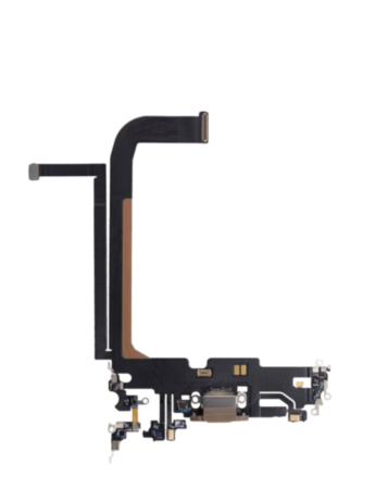 Charging Port Flex Cable for iPhone 13 Pro Max (GOLD) (Aftermarket)