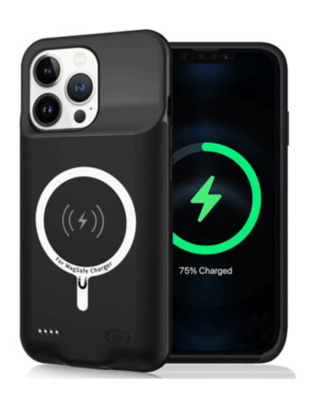 Slim Charging Case with Msafe Charging (8500 mAh) for iPhone 13 Pro Max (Only Ground Shipping)