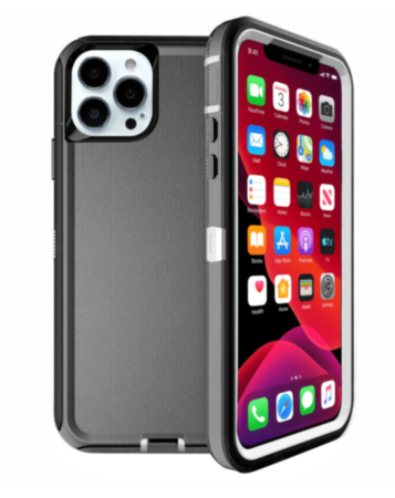 Heavy Duty Case for iPhone 13 Pro Max (BLACK & WHITE) (Only Ground Shipping)