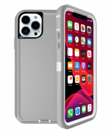 Heavy Duty Case for iPhone 13 Pro Max (GRAY & WHITE) (Only Ground Shipping)