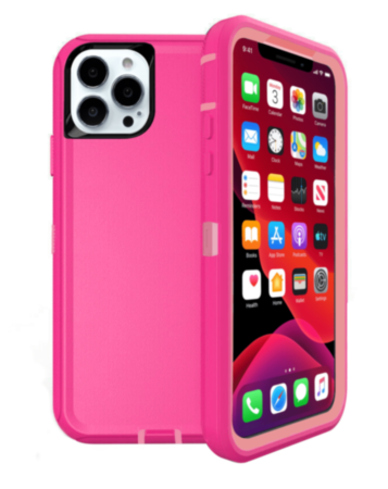 Heavy Duty Case for iPhone 13 Pro Max (HOT PINK) (Only Ground Shipping)