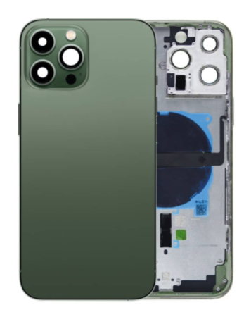 Back Housing Frame with Small Components Pre-Installed for iPhone 13 Pro Max (NO LOGO) (US Version) (ALPINE GREEN)