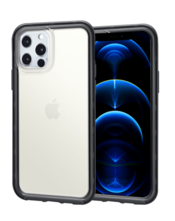 Acrylic Dual Layer Transparent Case - BLACK for iPhone 13 Pro (Only Ground Shipping)