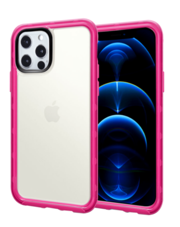 Acrylic Dual Layer Transparent Case - RED for iPhone 13 Pro (Only Ground Shipping)