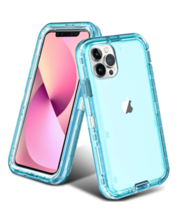 Transparent Shockproof Case - LIGHT BLUE for iPhone 11 Pro Max (Only Ground Shipping)