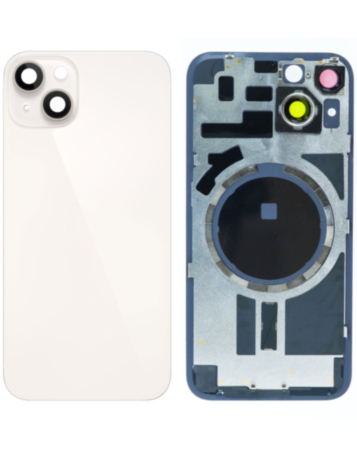 Back Glass with MagSafe Magnet for iPhone 14 (NO LOGO) (STARLIGHT)