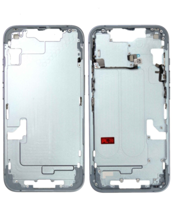 Middle Frame with Small Parts for iPhone 14 (BLUE) (US Version)