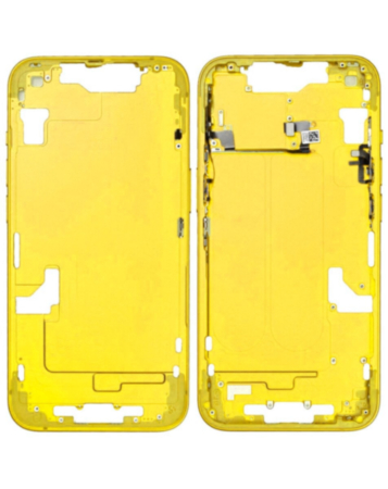 Middle Frame with Small Parts for iPhone 14 (YELLOW) (US Version)