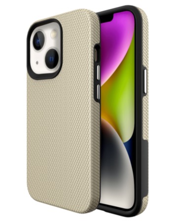 iPhone 14 Plus / 15 Plus Shock Absorption Protective Dual Layer Case - GOLD (Only Ground Shipping)