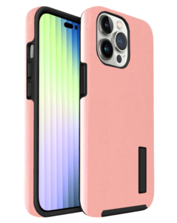 Dual Layer Protection Case - ROSE GOLD for iPhone 15 Pro (Only Ground Shipping)