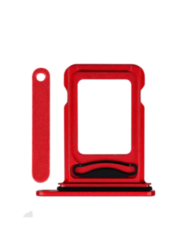 Dual Sim Card Tray for iPhone 14 / 14 Plus (RED)