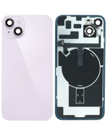 Back Glass with Frame and MagSafe Magnet for iPhone 14 Plus (PURPLE) (Service Pack)