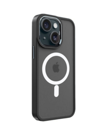 iPhone 14 Plus / 15 Plus New Magnetic Wireless Charging Case - BLACK (Only Ground Shipping)