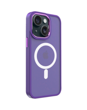 iPhone 14 Plus / 15 Plus New Magnetic Wireless Charging Case - PURPLE (Only Ground Shipping)