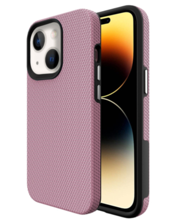 iPhone 14 Plus / 15 Plus Shock Absorption Protective Dual Layer Case - ROSE GOLD (Only Ground Shipping)
