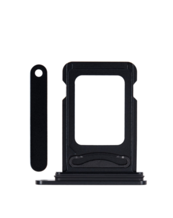 Dual Sim Card Tray for iPhone 15 / 15 Plus (BLACK)