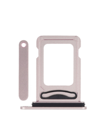 Dual Sim Card Tray for iPhone 15 / 15 Plus (PINK)